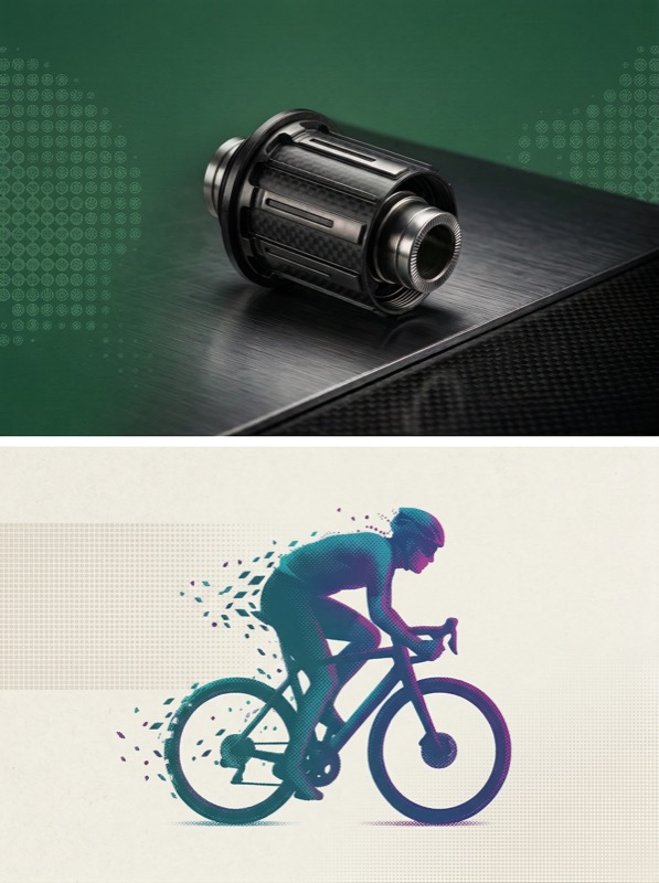 Ultra Premium Studio Product Macro Photograph Of A Precision Engineered Cylindrical Bicycle