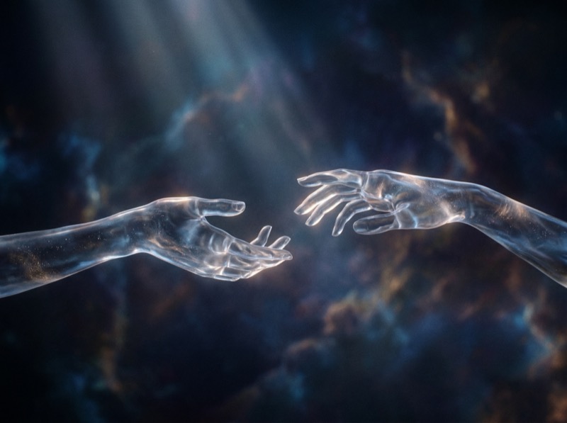 Ethereal Cinematic Cosmic Scene