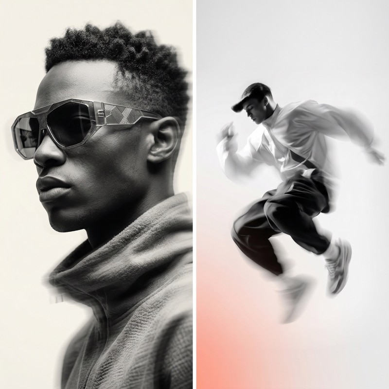 Ultra Clean Editorial Fashion Photo In A Minimalist Studio