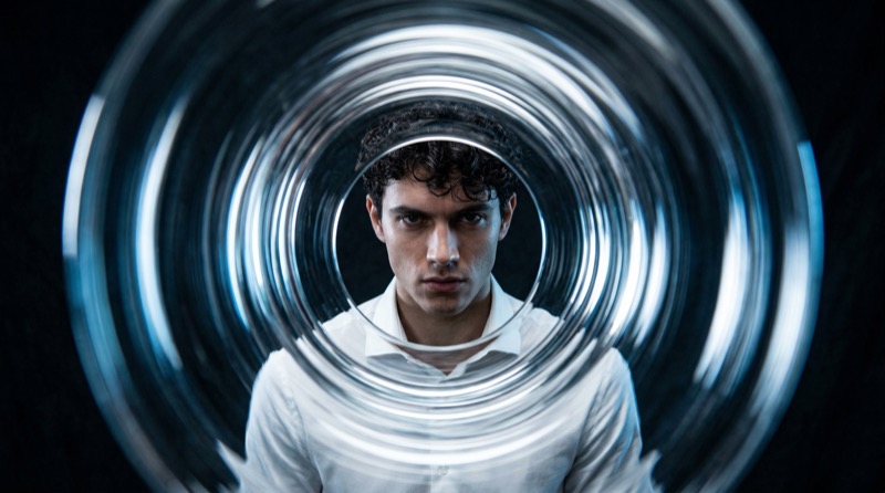 Photoreal Cinematic Studio Portrait Of A Single Person Centered In Frame