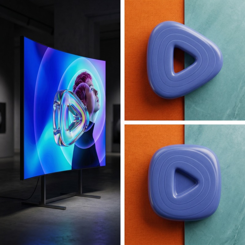 High End Futuristic Tech Advertising Image
