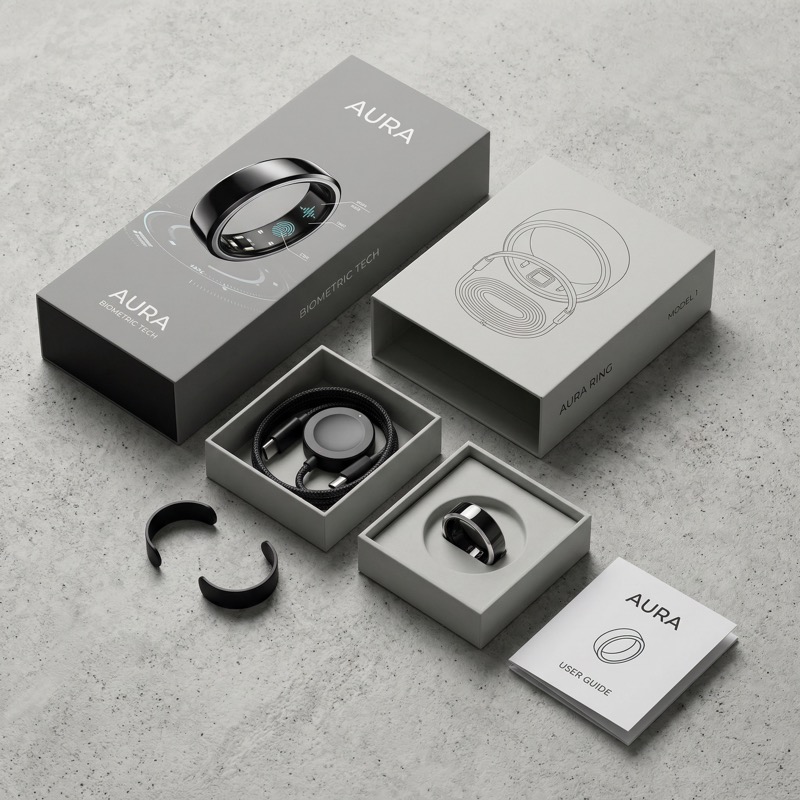Photoreal Premium Product Flat Lay Unboxing Still Life