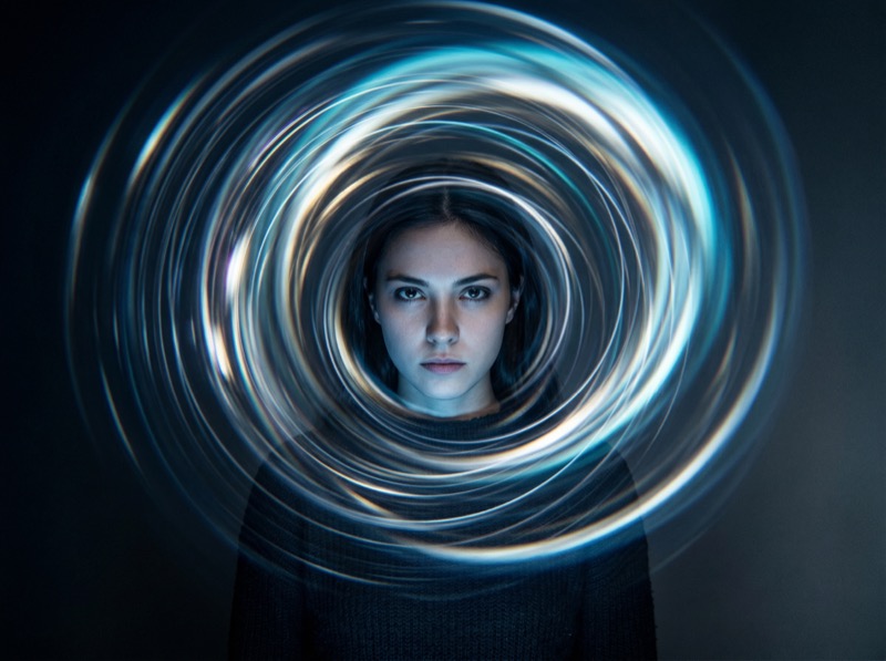 Photoreal Cinematic Studio Portrait Of A Single Person Centered In Frame