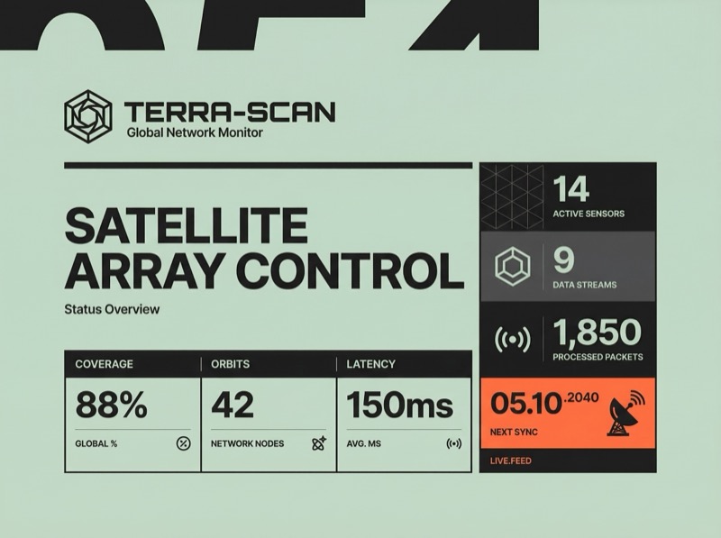Satellite Array Control Dashboard UI