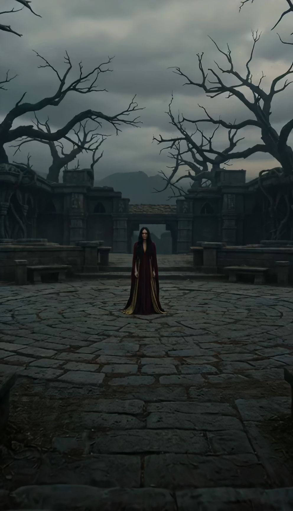 Dark Fantasy Fire Magic AI Video Template