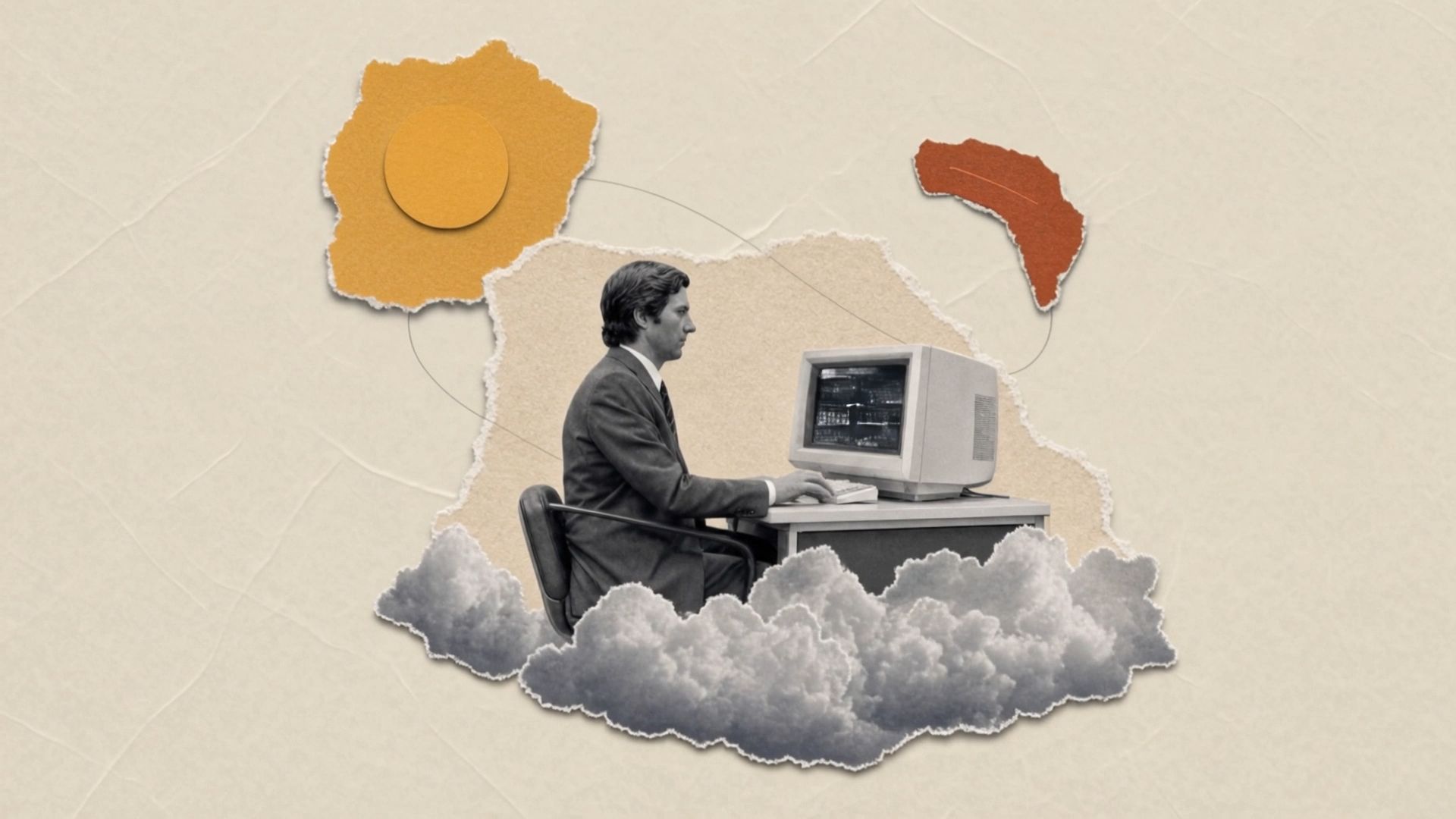 Day and Night Paper Collage Animation Template