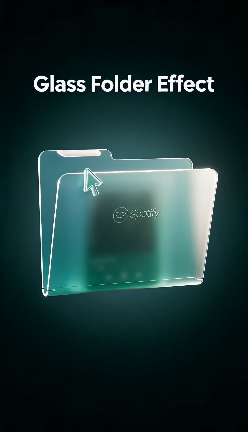 Glass Folder Effect Template