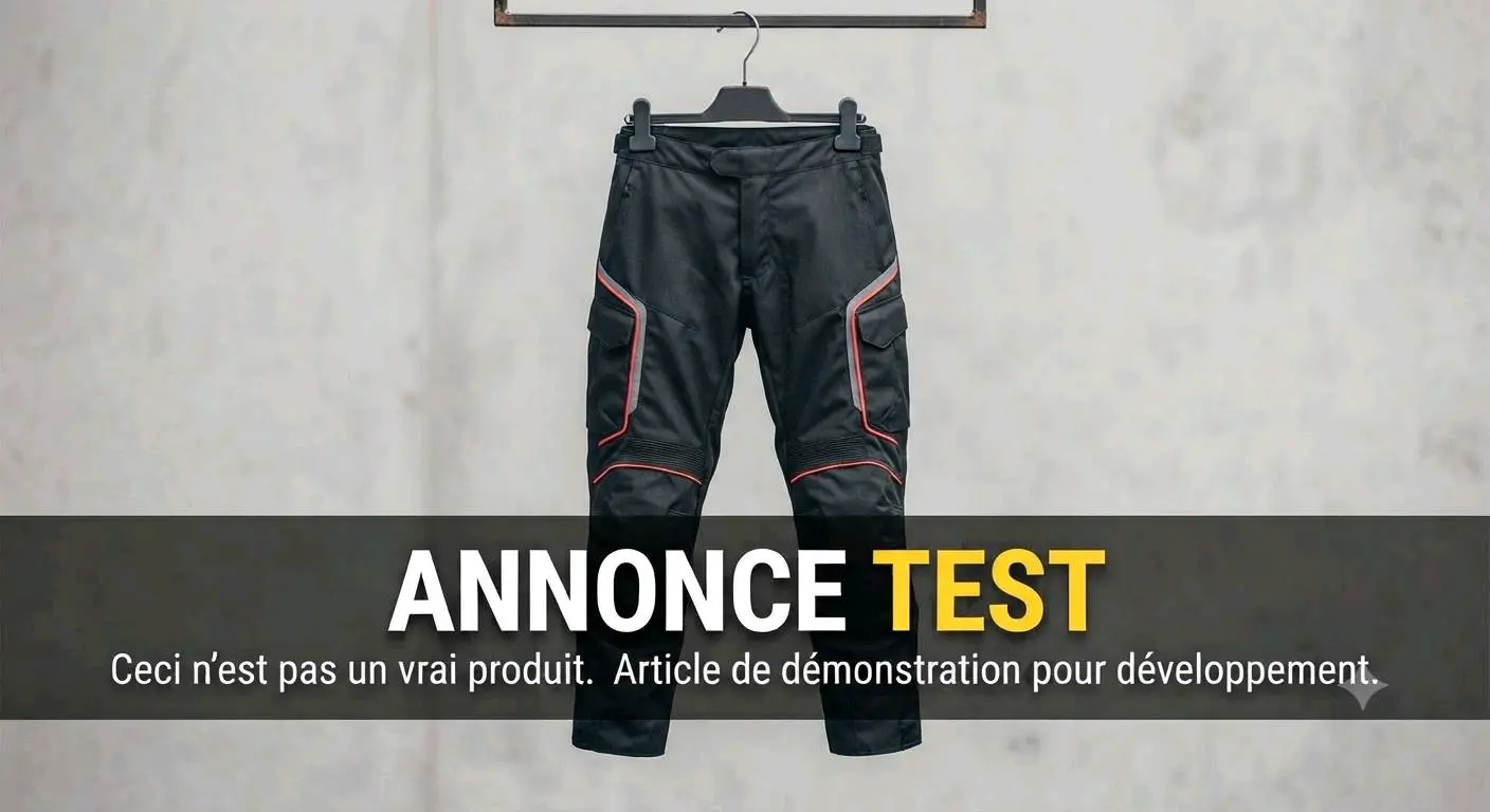 [Test] Pantalon Moto