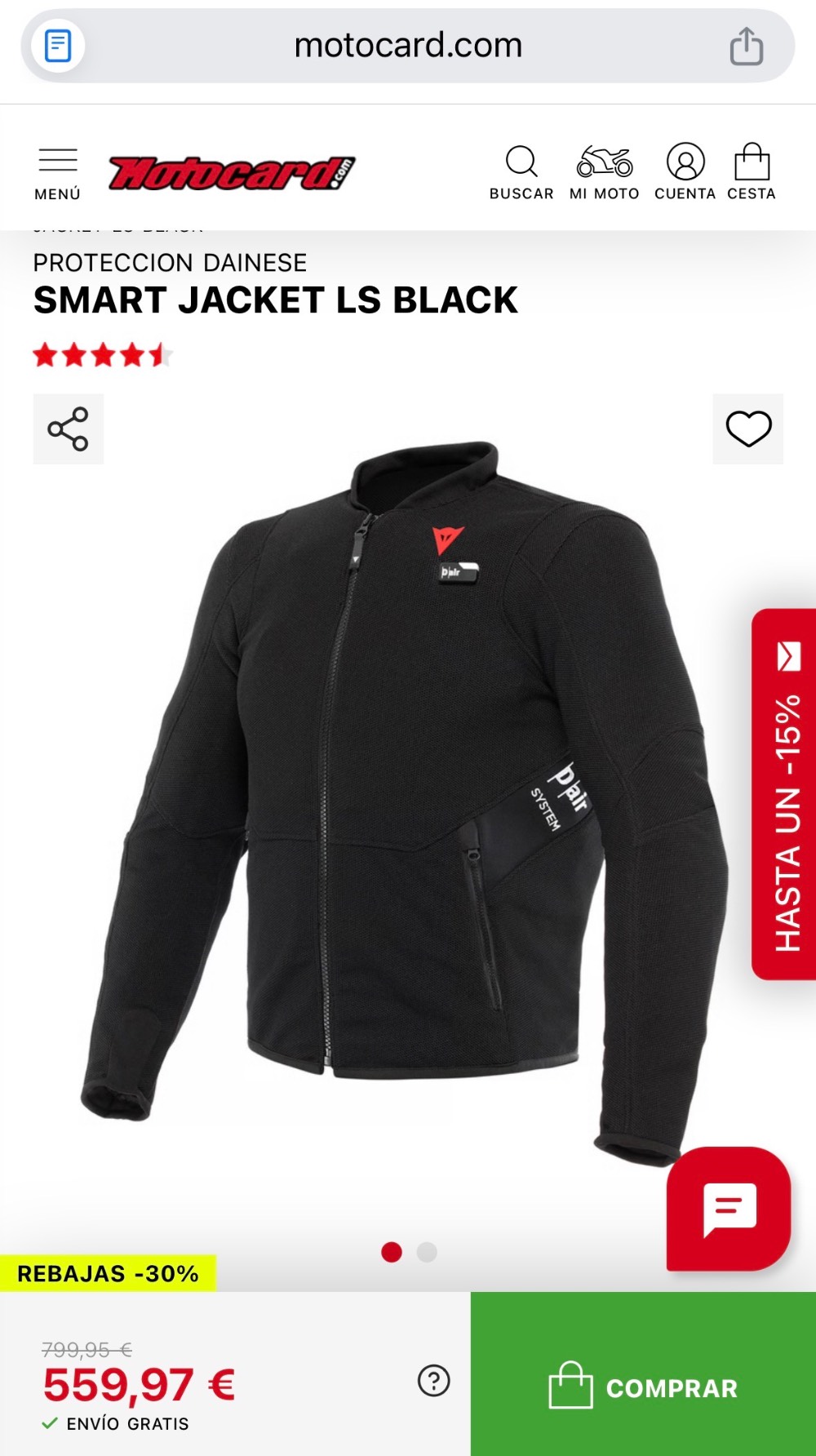 Chaqueta airbag Dainese NUEVA · 470 € | Se vende — Kando Riders