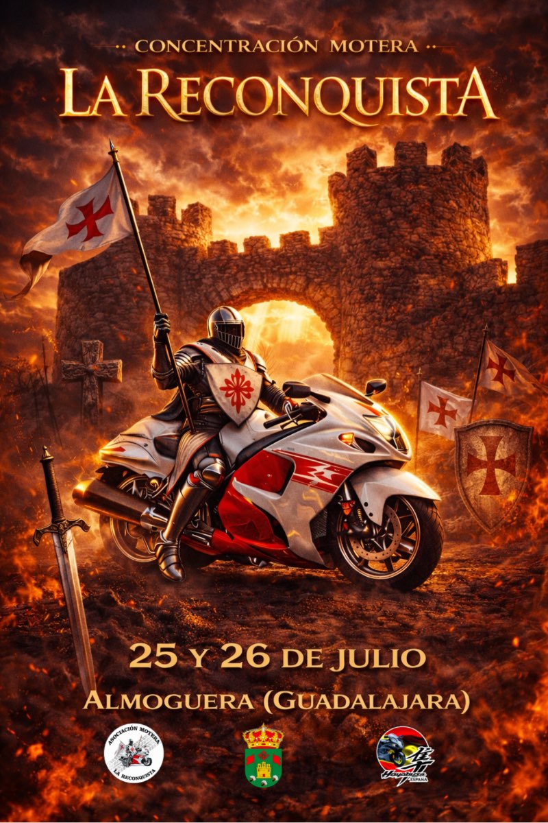 QUEDADA CLUB MOTERO LA RECONQUISTA · Guadalajara, España | Ruta en moto — Kando Riders