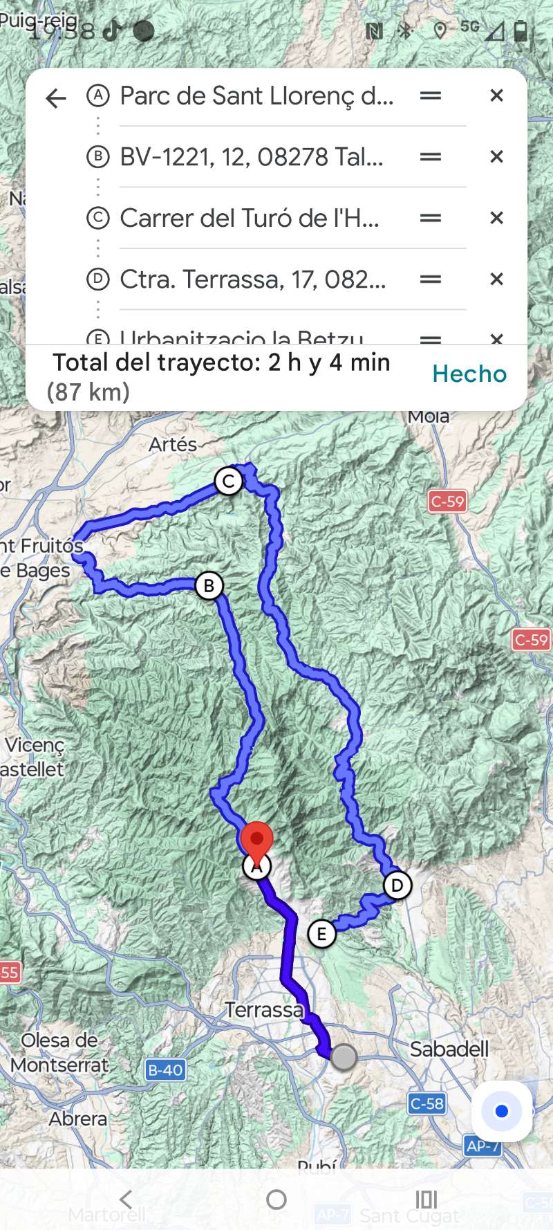 Curvas por Castellar del valles a Sant L · Barcelona, España | Ruta en moto — Kando Riders