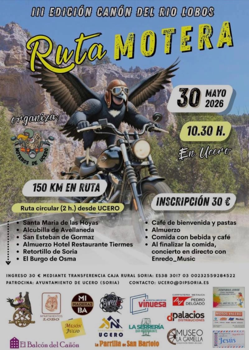 Cañon rio lobos y almuerzo · Soria, España | Ruta en moto — Kando Riders