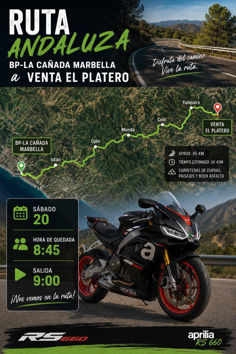 Ruta de relax marbella  · Málaga, España | Ruta en moto — Kando Riders