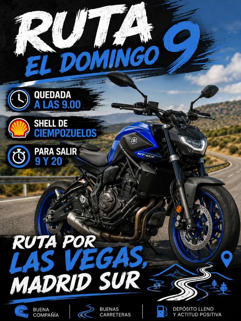 Ruta por la vegas del tajo · Madrid, España | Ruta en moto — Kando Riders