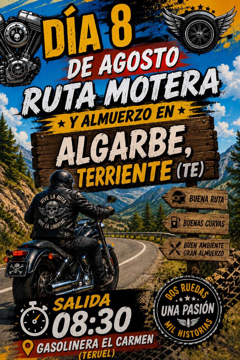 Ruta Algarbe, Terriente · Teruel, España | Ruta en moto — Kando Riders