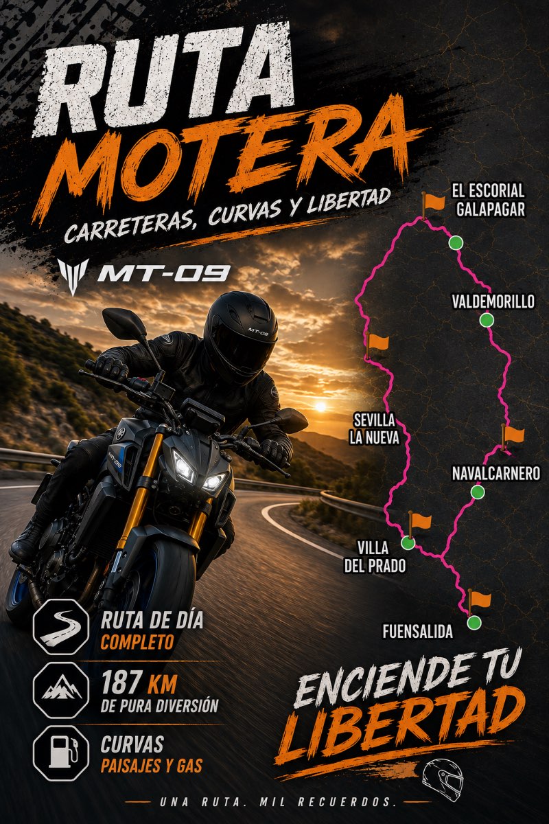 Ruta el Escorial  · Toledo, España | Ruta en moto — Kando Riders