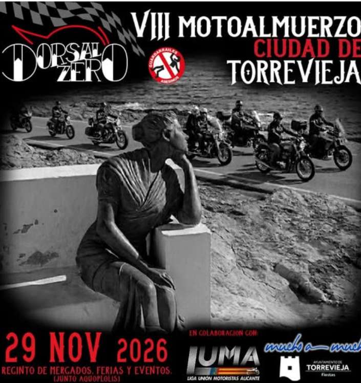 VIII MOTOALMUERZO DORSAL ZERO TORREVIEJA · Alicante, España | Quedada motera — Kando Riders