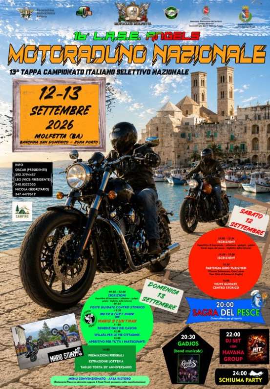 16º L.A.S.E. ANGELS - Motoraduno Naziona · Puglia, Italia | Quedada motera — Kando Riders