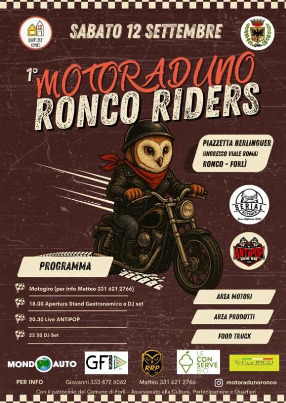 1º Motoraduno Ronco Riders · Emilia-Romagna, Italia | Quedada motera — Kando Riders