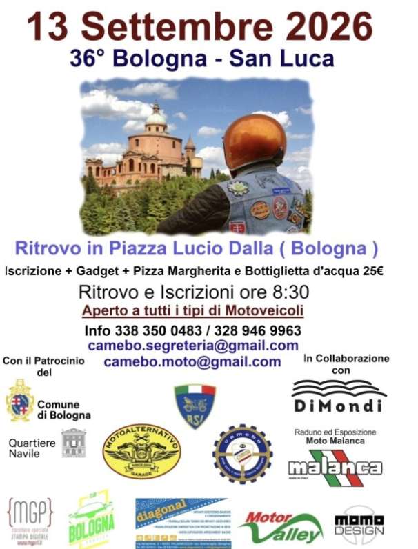 36° Bologna - San Luca · Emilia-Romagna, Italia | Quedada motera — Kando Riders