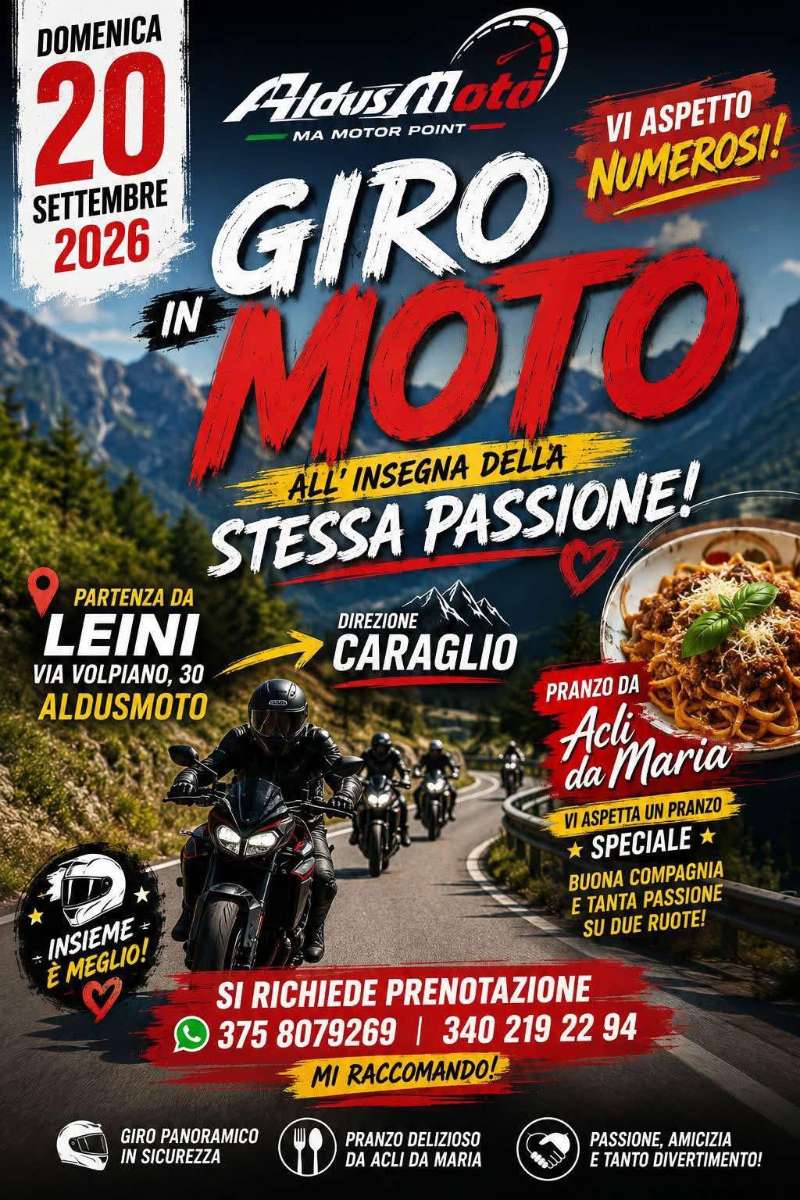 Giro in Moto - All'insegna della stessa  · Leini, Piemonte, Italia | Quedada motera — Kando Riders