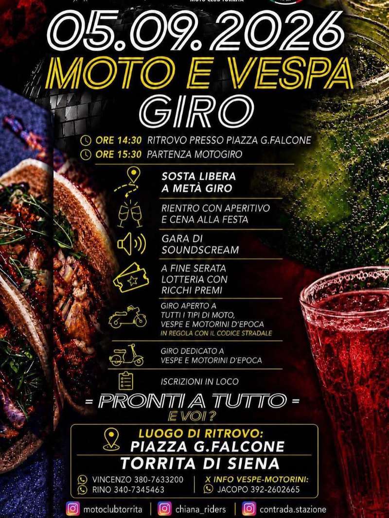Moto e Vespa Giro – Pronti a Tutto · Toscana, Italia | Quedada motera — Kando Riders
