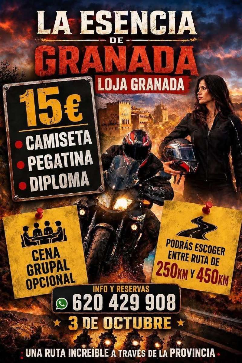 La Esencia de Granada · Loja, Granada, España | Quedada motera — Kando Riders