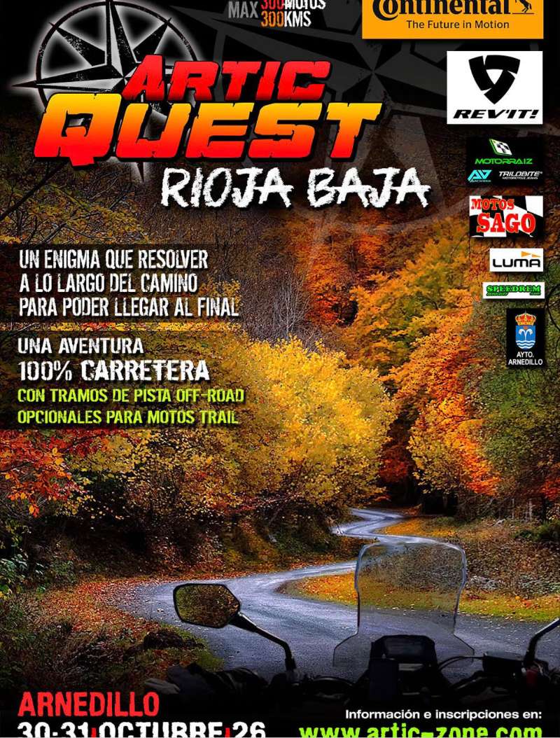 Artic Quest Rioja Baja – Arnedillo 2026 · Arnedillo, La Rioja, España | Quedada motera — Kando Riders