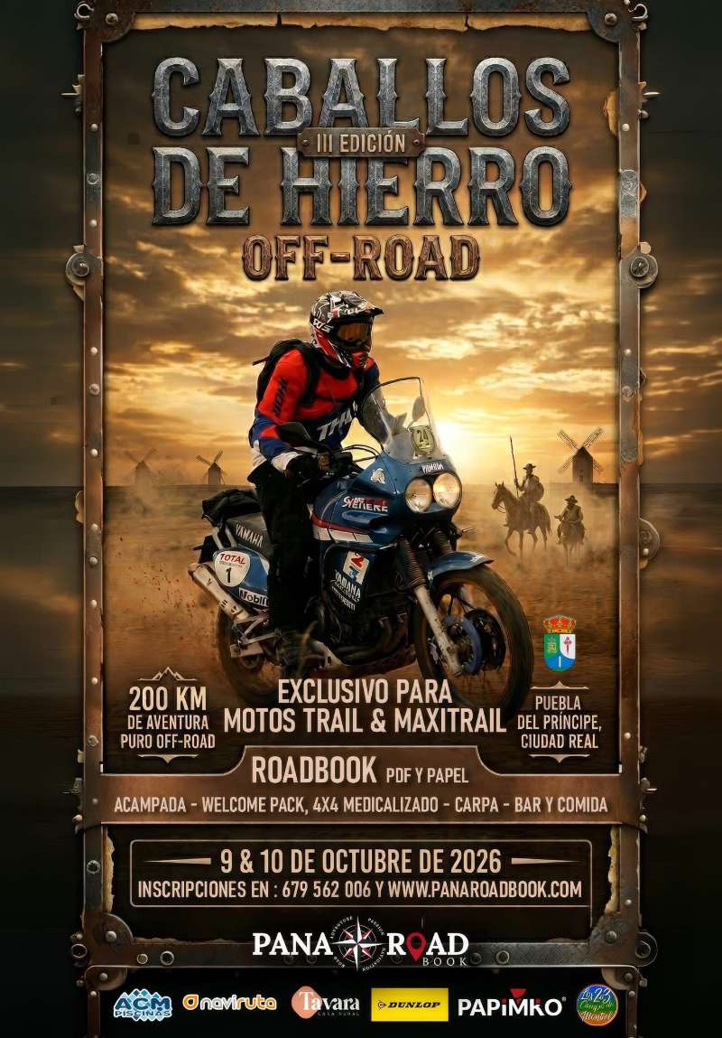 Caballos de Hierro III Edición Off-Road · Puebla del Príncipe, Ciudad Real, España | Quedada motera — Kando Riders