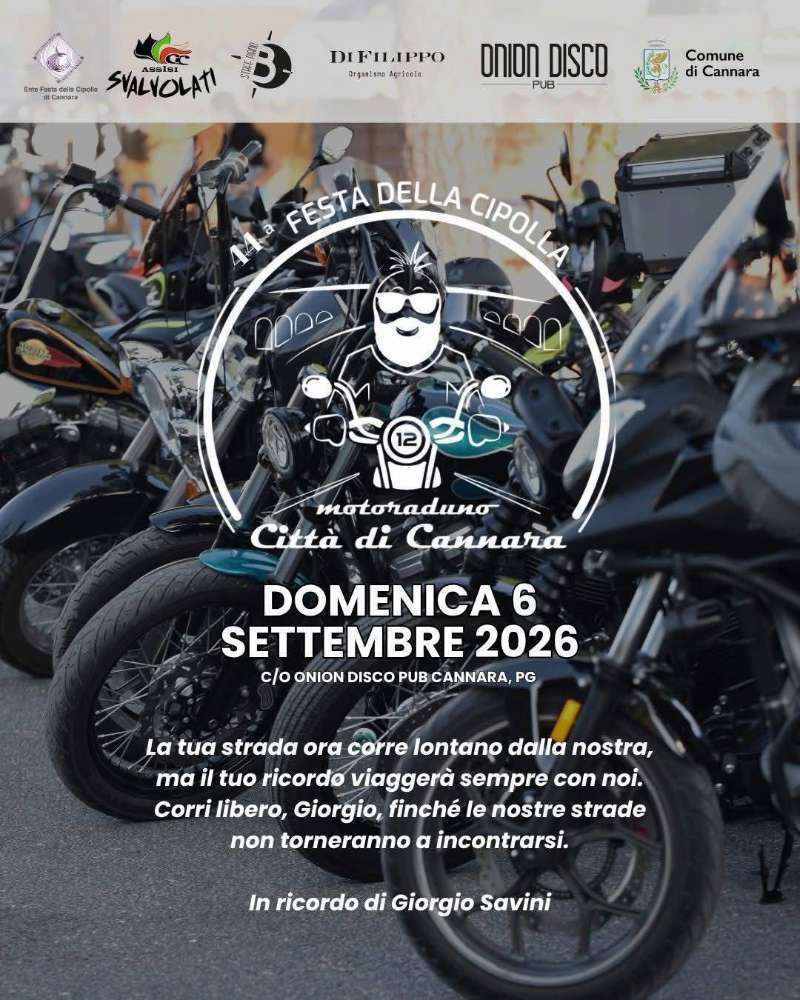 Motoraduno Città di Cannara – 44ª Festa  · Umbria, Italia | Quedada motera — Kando Riders