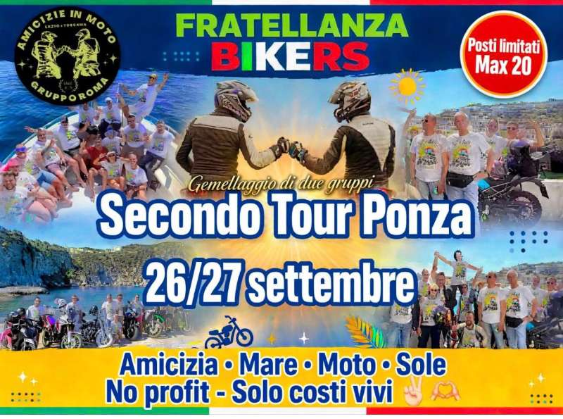 Secondo Tour Ponza in Moto · Formia / Isola di Ponza, Lazio, Italia | Quedada motera — Kando Riders