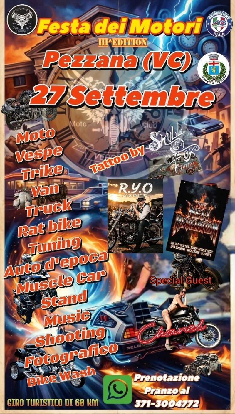 Festa dei Motori III^ Edition 2026 – Pez · Pezzana, Piemonte, Italia | Quedada motera — Kando Riders