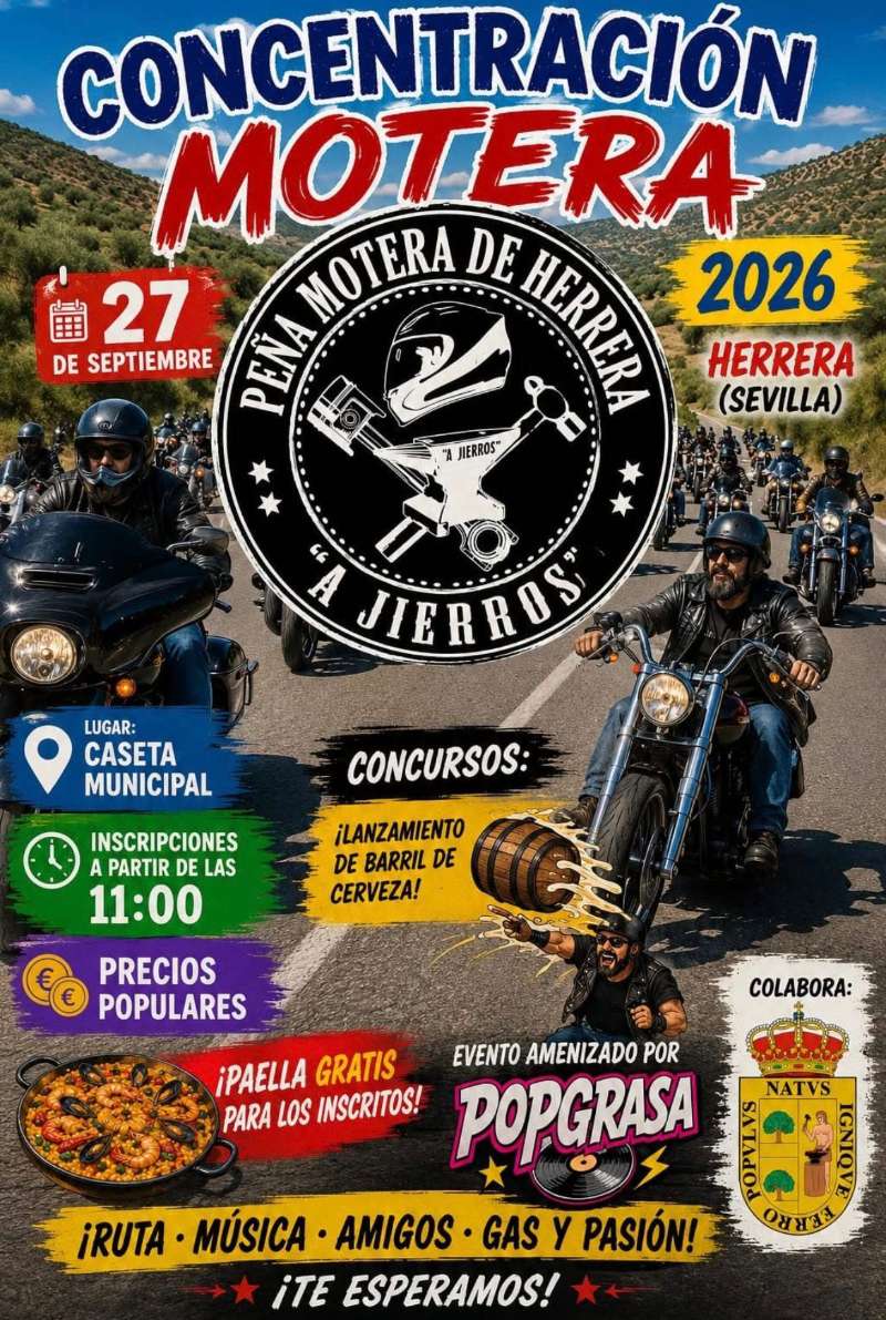 Concentración Motera  · Herrera, Sevilla, España | Quedada motera — Kando Riders