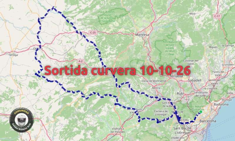 Ruta corta 10-10-26 · Barcelona, Barcelona, España | Quedada motera — Kando Riders