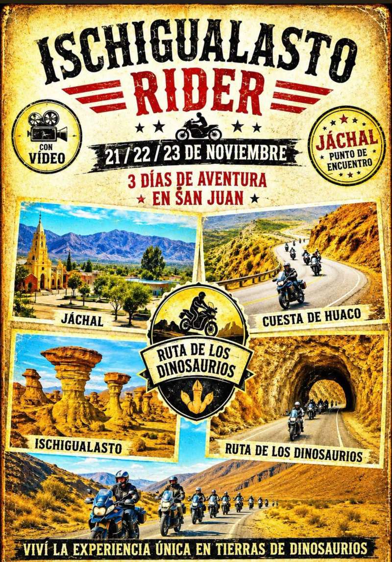 Ruta de los Dinosa · San José de Jáchal, San Juan, Argentina | Quedada motera — Kando Riders