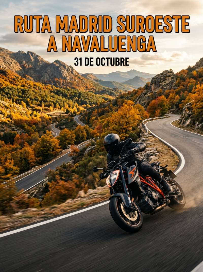Móstoles - Navaluenga  · Madrid, España | Quedada motera — Kando Riders