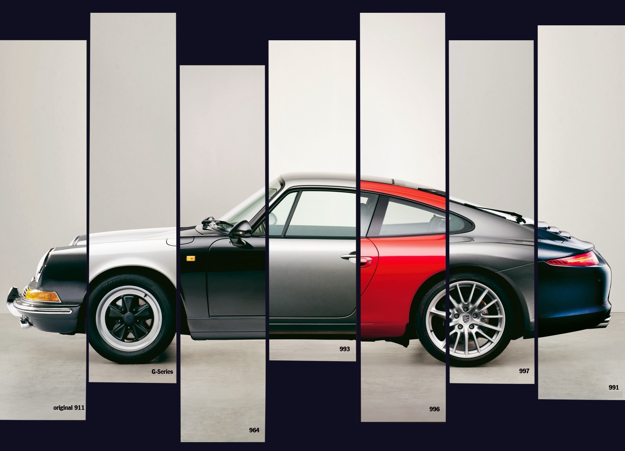 Porsche 911 model evolution
