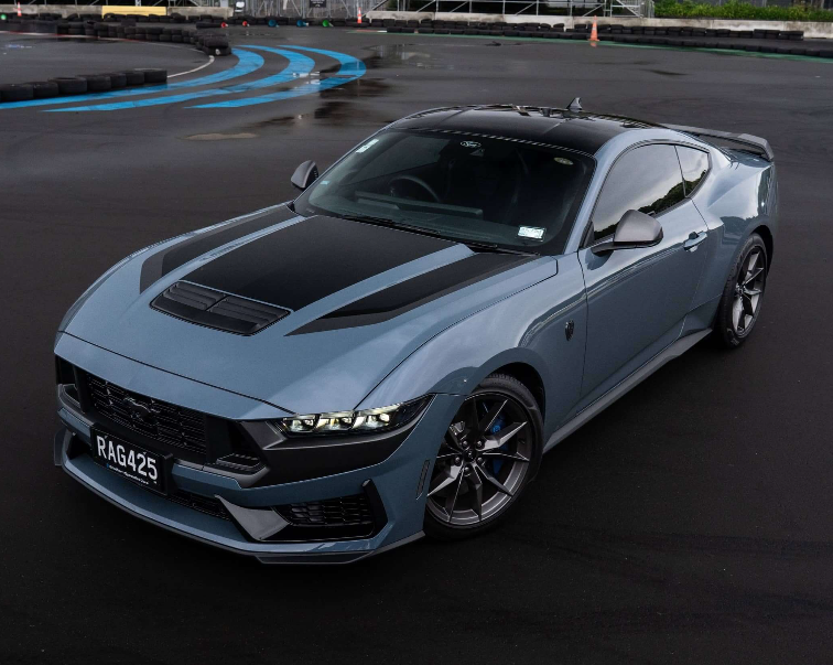 Ford Mustang Dark Horse available with MotorShare Auckland for a scenic drive to Puhoi