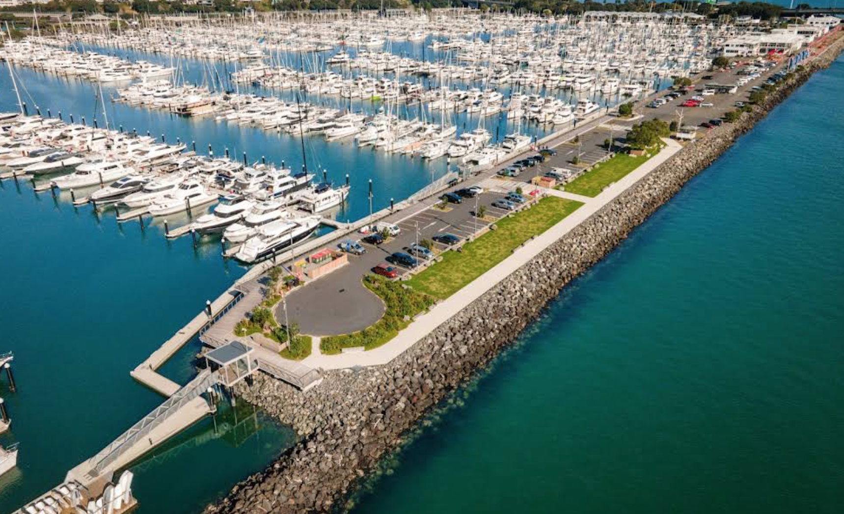 Westhaven Marina Auckland with boats and waterfront views