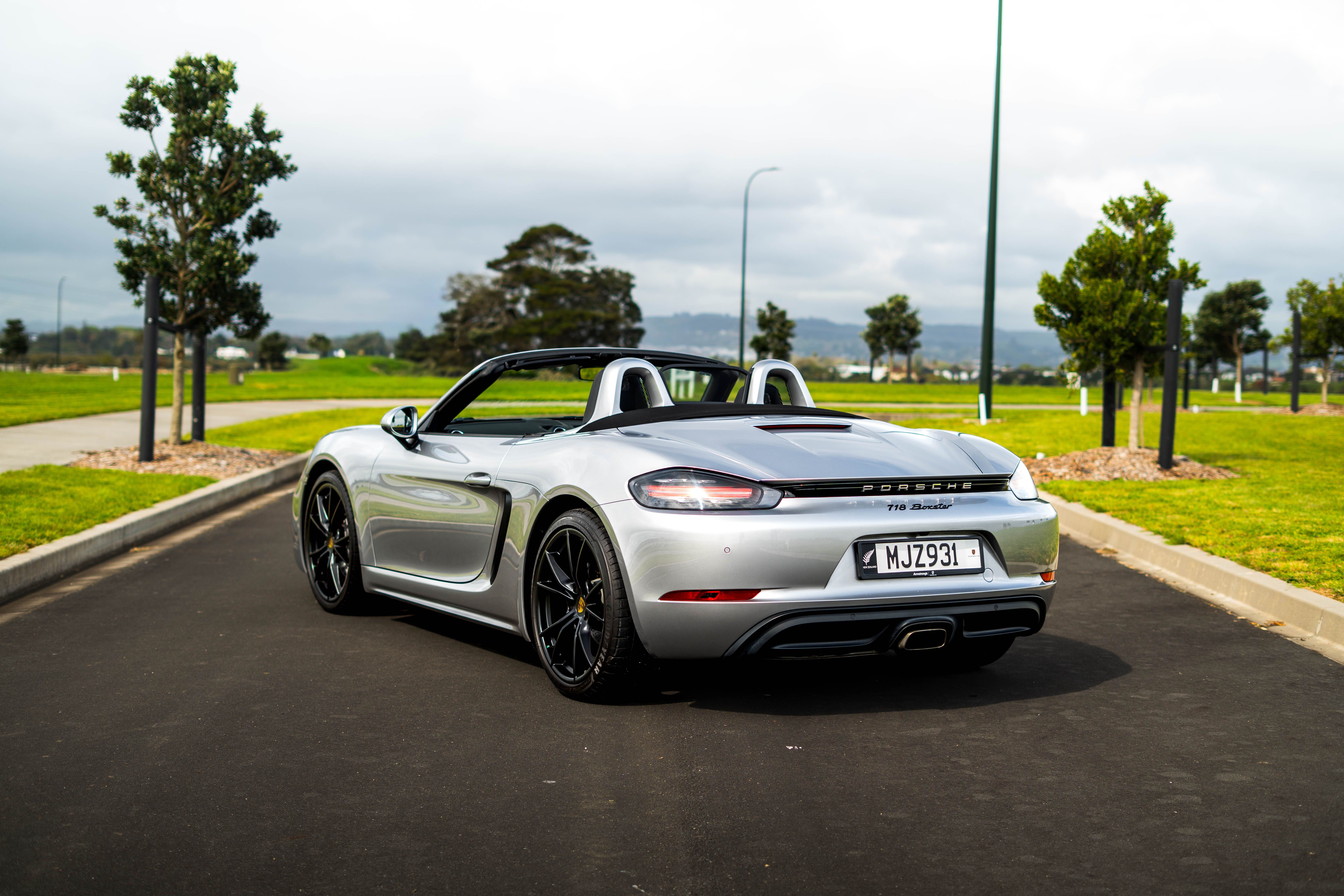 Porsche 718 Boxster available from MotorShare Auckland for a Piha day trip