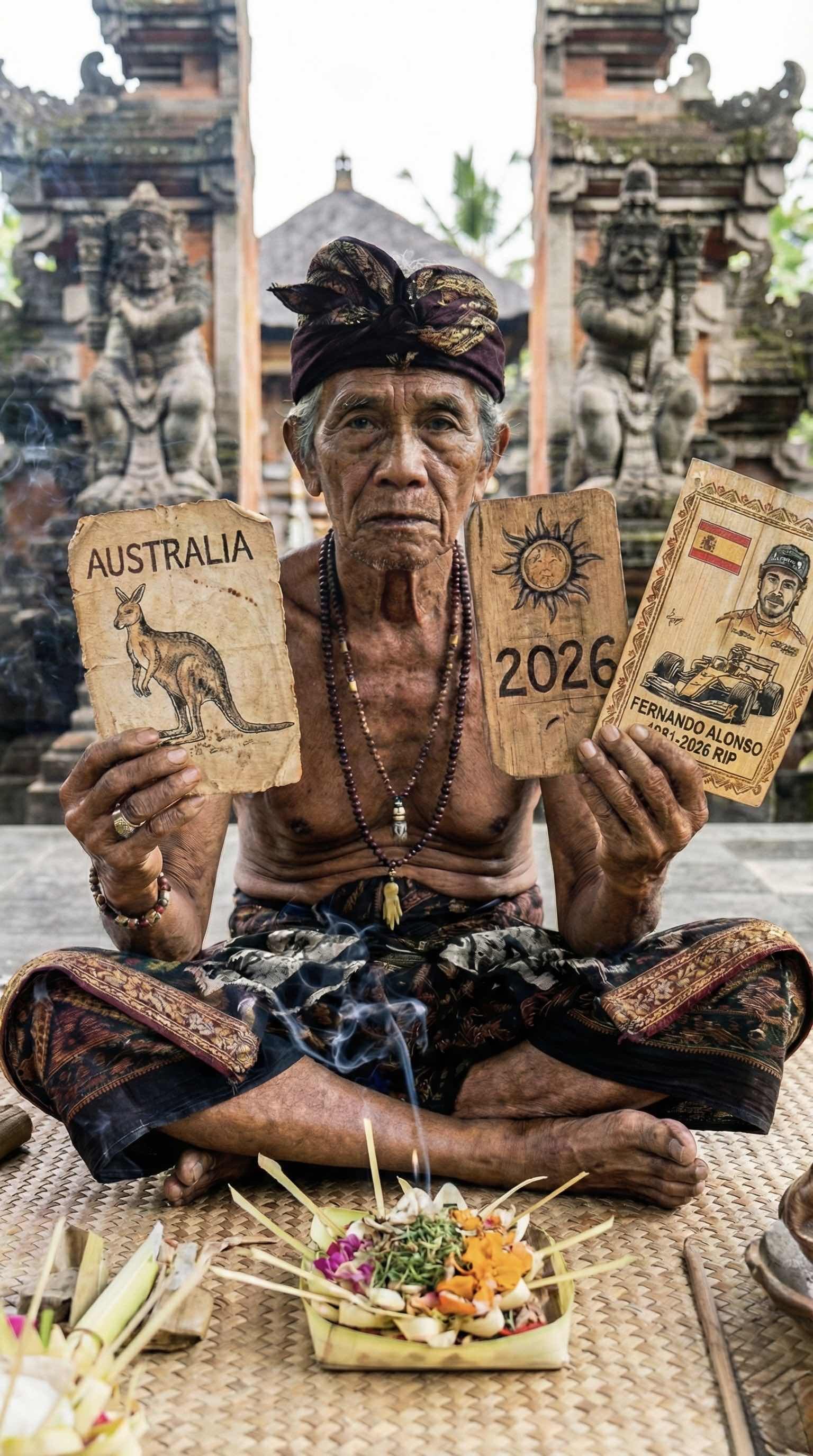 Famous Bali shaman predicts a "historic" 2026 season for Alonso