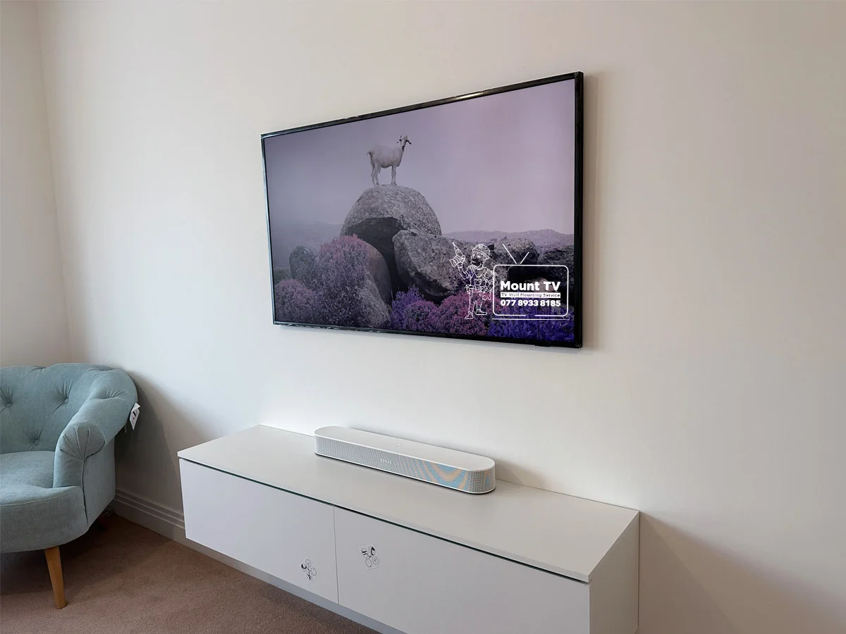 65″ Samsung Frame TV Mounted — Plasterboard, Haddenham | Mount TV