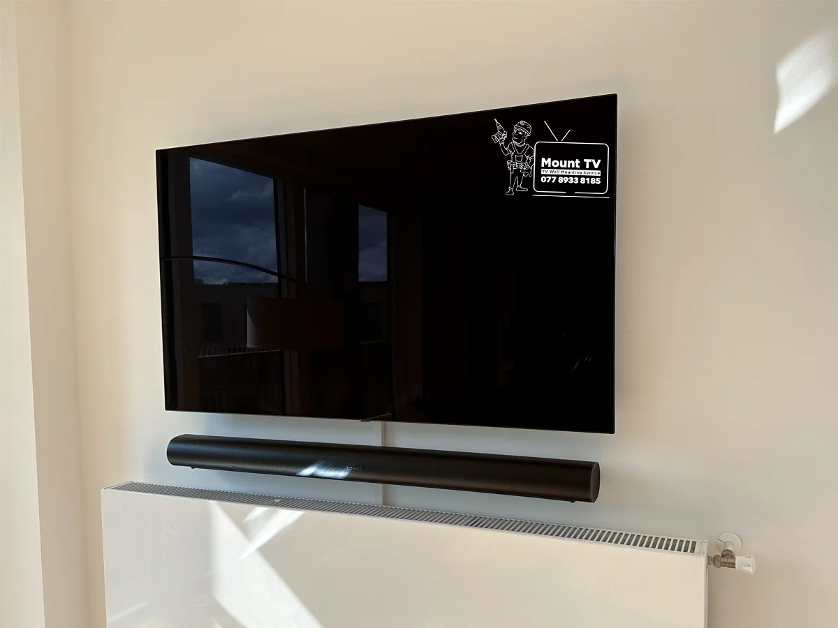 65″ TV Mounted — Concrete, Finsbury Park | Mount TV