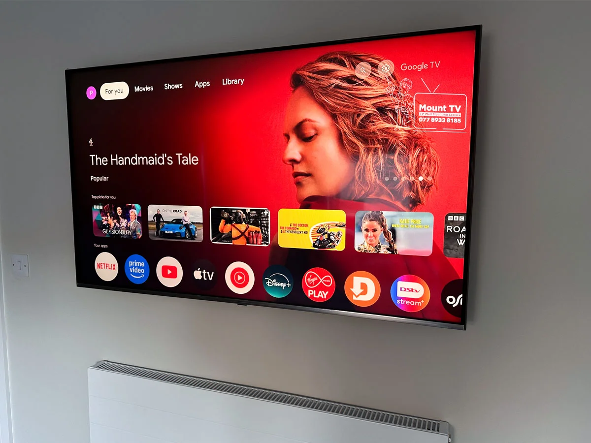 65″ LG TV Mounted — Plasterboard, Crystal Palace | Mount TV