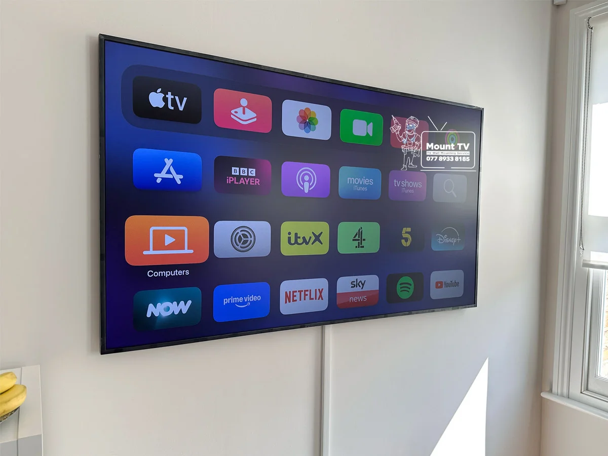 65″ Samsung Frame TV Mounted — Brick, Lewisham London | Mount TV