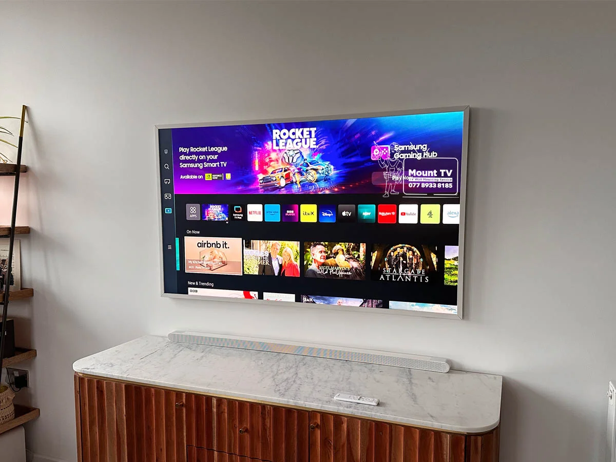 65" Samsung Frame TV TV installation — second angle, Sydenham