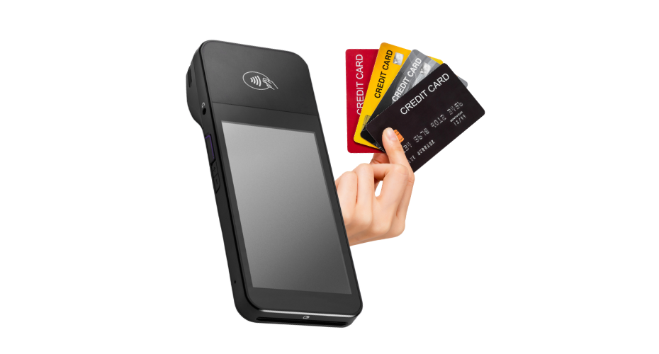 POS terminal accepting card payment