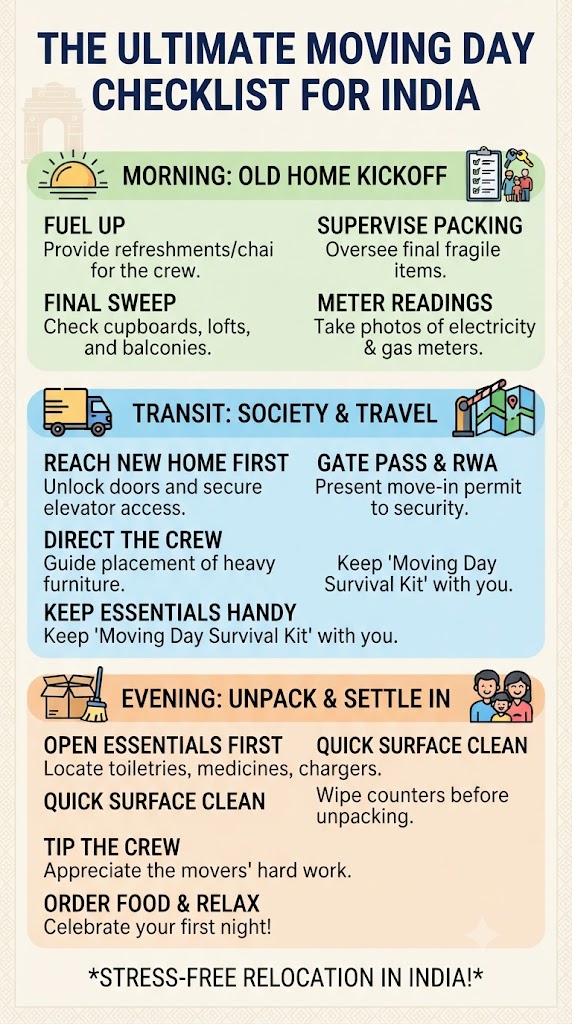 Moving day checklist India
