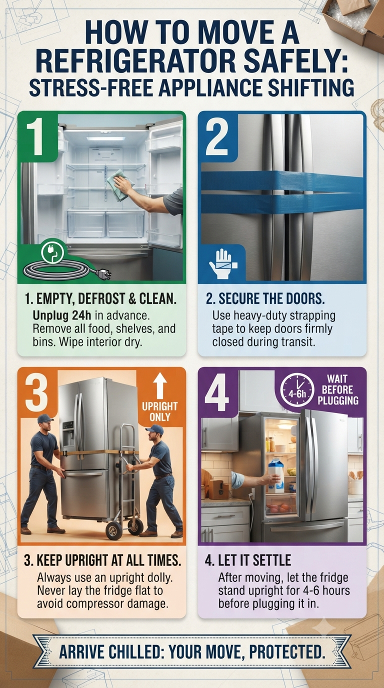 How to Move a Refrigerator Without Breaking Your Back (or the Fridge!)?