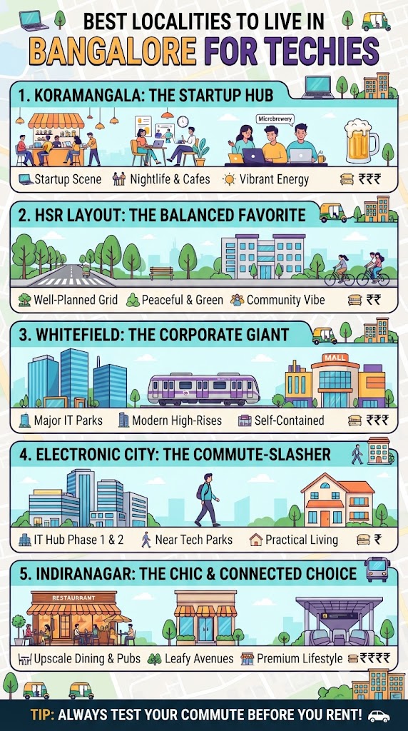 Best Localities to Live in Bangalore for Techies: The Ultimate Neighborhood Guide